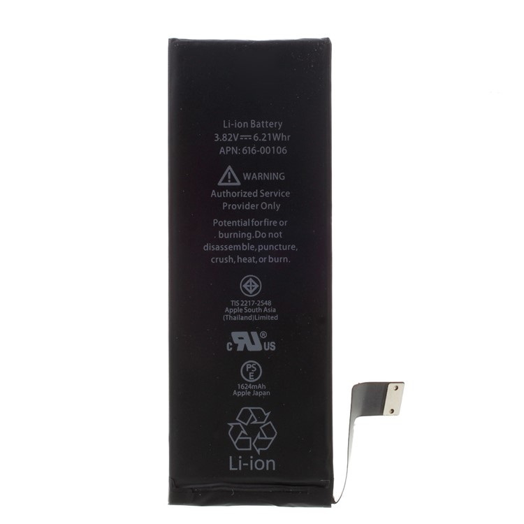 1:1 AAA 3.82V 1624mAh Li-ion Battery Replacement for iPhone SE-1