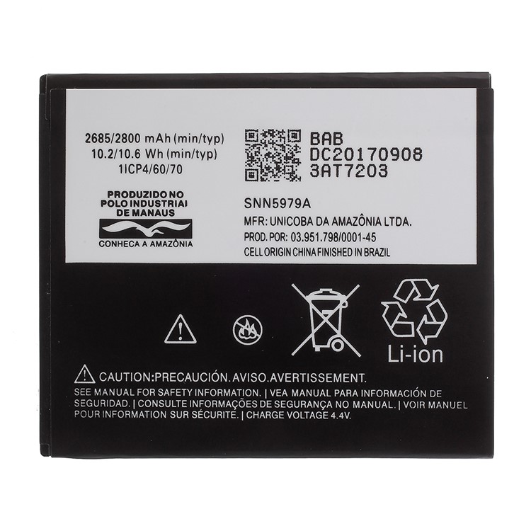 GK50 3.8V 2800mAh Li-ion Battery Replacement for Motorola Moto E3 XT1706-2