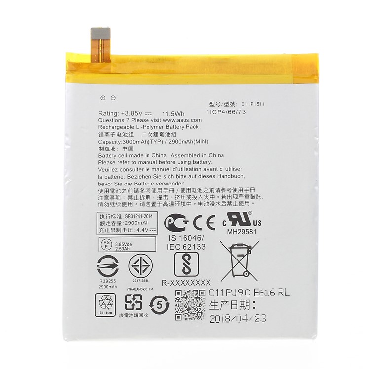 3000mAh OEM Li-ion Battery Repair Part for Asus Zenfone 3 ZE552KL (C11P1511)-1