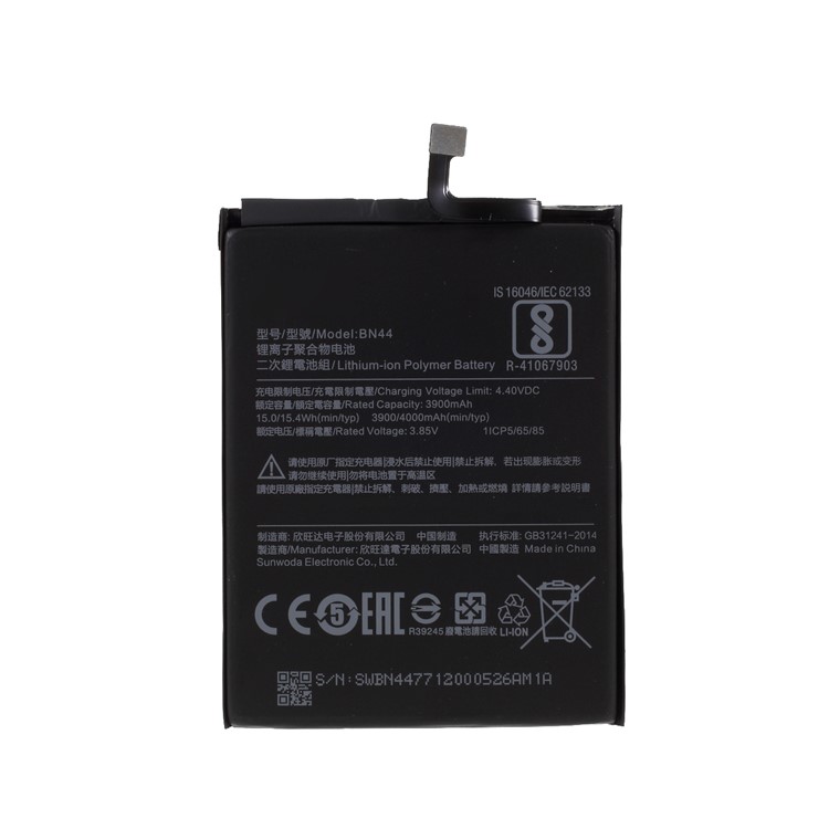 OEM 4000mAh Li-ion BN44 Battery Replacement for Xiaomi Redmi Note 5 / Redmi 5 Plus (12MP Rear Camera)-1