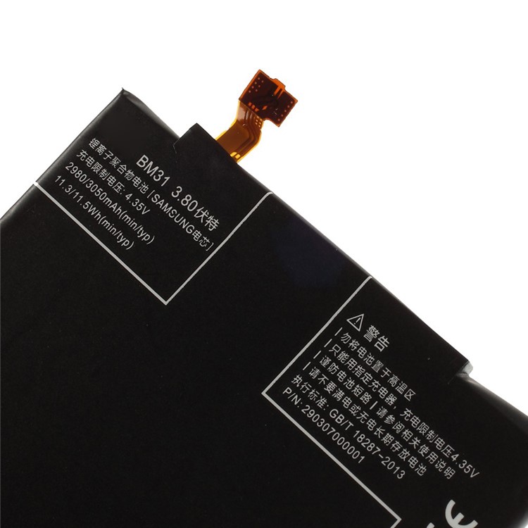 OEM BM31 3050mAh Li-polymer Battery Replacement for Xiaomi Mi 3 / Redmi Note 5A / Redmi Y1 Lite / Redmi Note 5A Prime / Redmi Y1-3