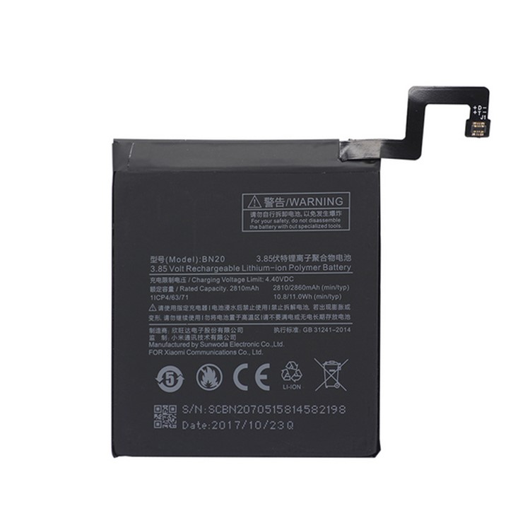 For Xiaomi Mi 5c OEM BN20 Battery Replacement 2860mAh 3.85V-1