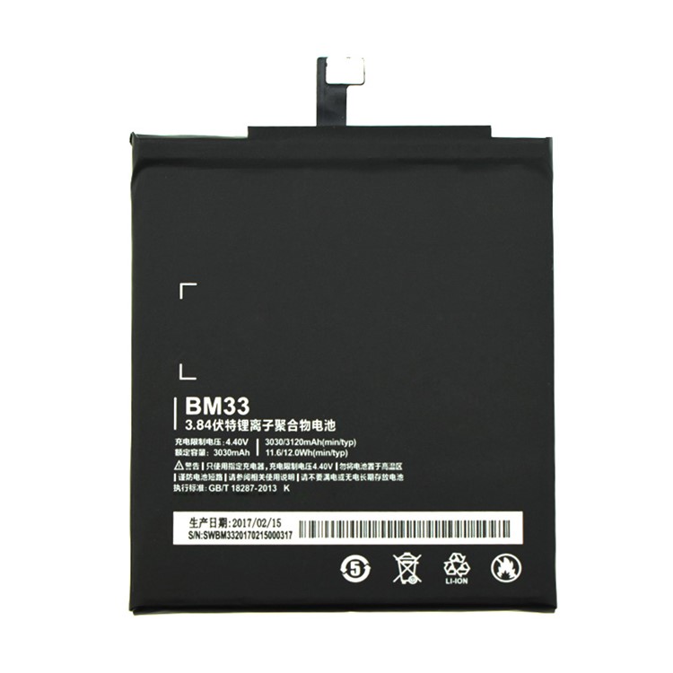 OEM BM33 3.85V 3120mAh Battery Part Replacement for Xiaomi Mi 4i-1