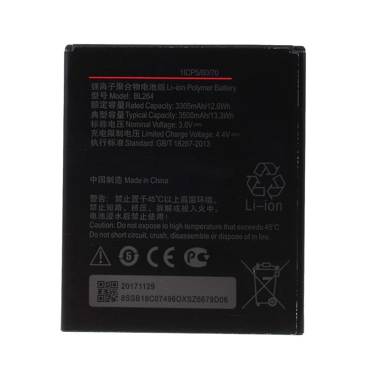3305mAH OEM BL264 Li-ion Battery Part for Lenovo Vibe C2 Power-1