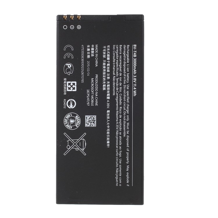 OEM 3000mAH BV-T4B Li-ion Battery Part for Microsoft Lumia 640 XL-1