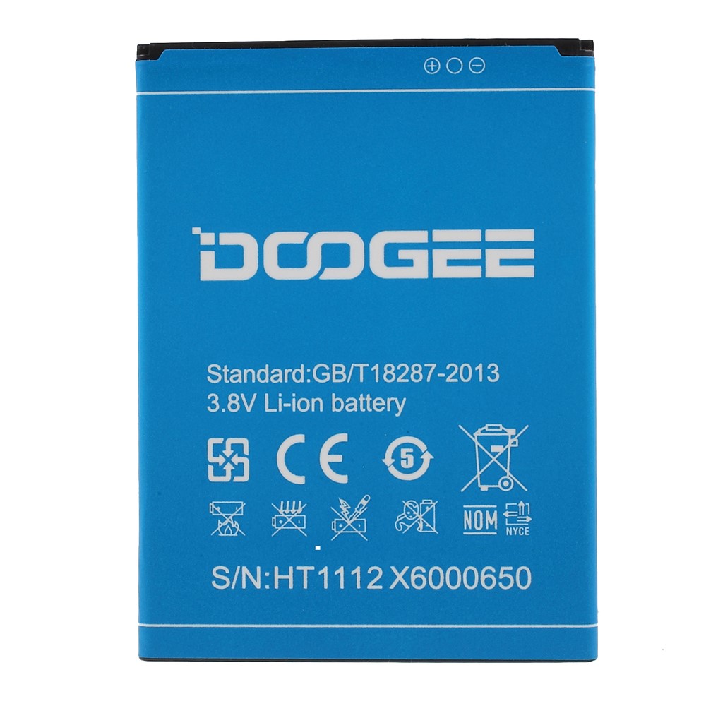S/N: HT1112X6000650 Li-ion Battery for Doogee X6 (3000mAh)-1