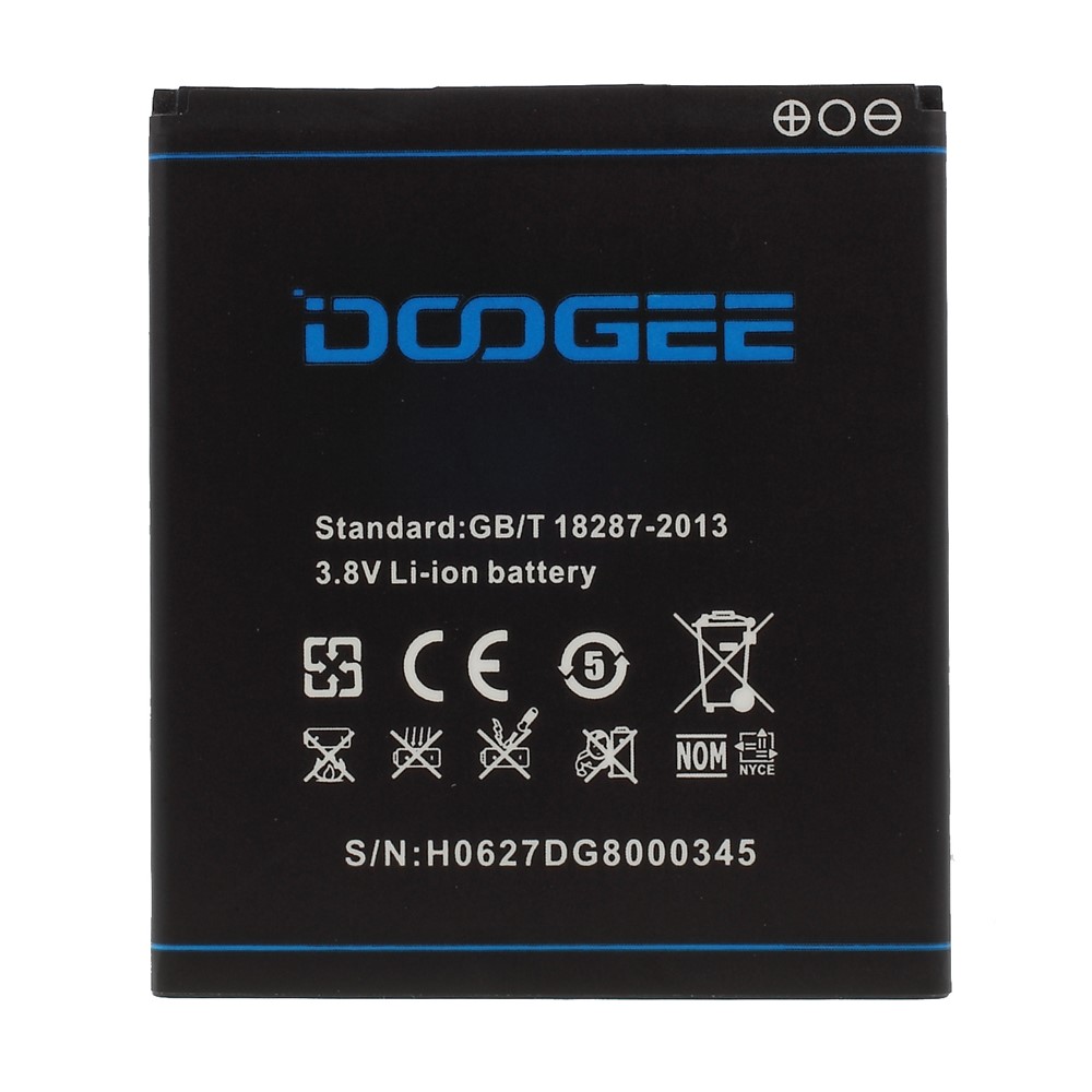 S/N: H0627DG8000345 Li-ion Battery Part for Doogee DG800 (2000mAh)-1