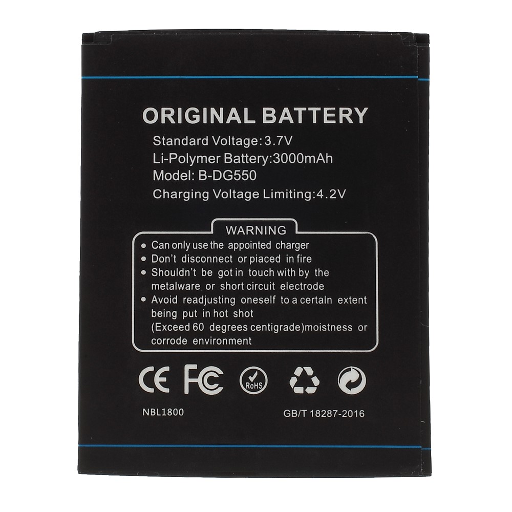 Li-ion Battery for Doogee DG550 (3000mAh) S/N: H0403DG5500155-2