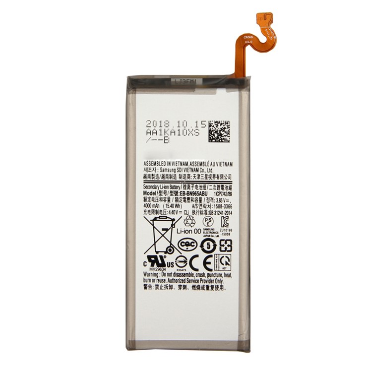 OEM 4000mAh 3.85V EB-BN965ABU Battery for Samsung Galaxy Note9 N960-3