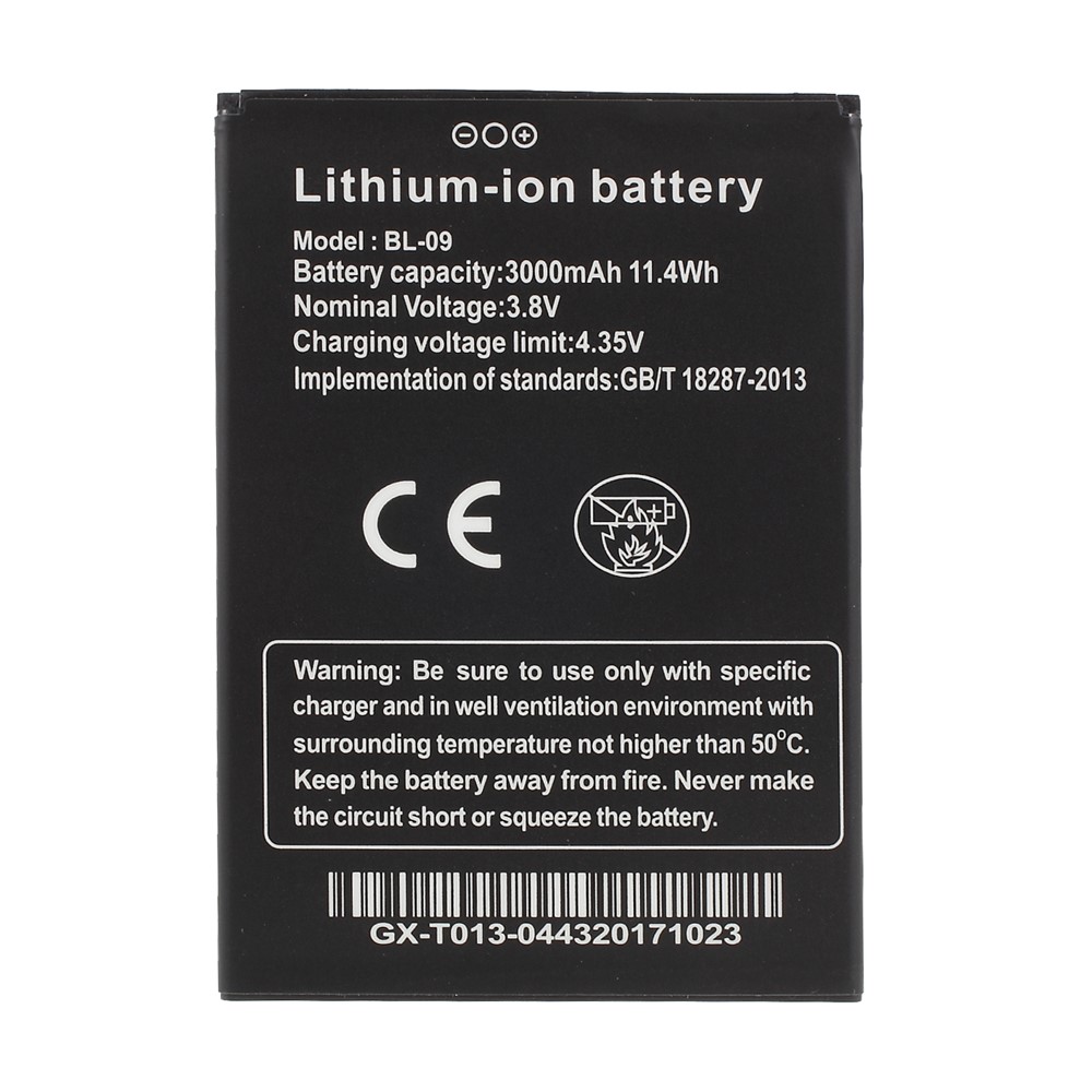 3.8V 3000mAh Li-ion Cell Battery Replacement for THL BL-09-1
