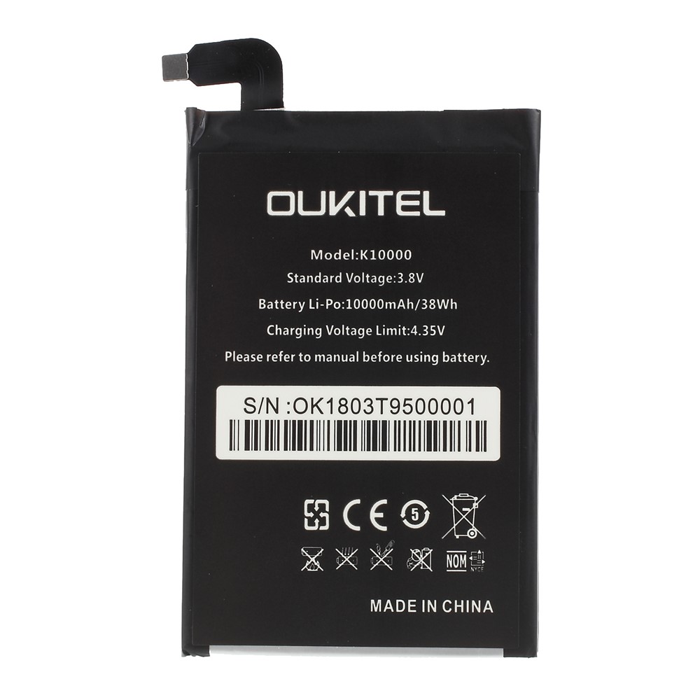 10000mAh Li-polymer Battery Replacement Part for Oukitel K10000-1