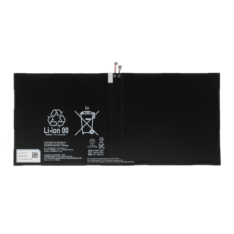 6000mAh OEM Li-polymer Battery Replacement for Sony Xperia Z2 Tablet Wi-Fi SGP511 SGP512-1