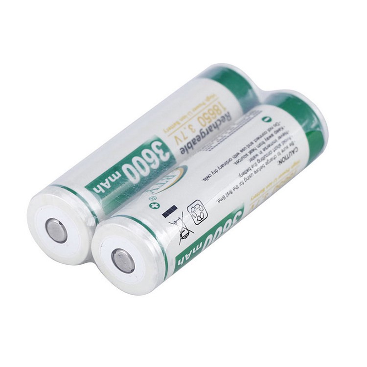 BTY 2PCS High Capacity 3.7V 3600mAh 18650 Lithium Li-ion Rechargeable Batteries-2