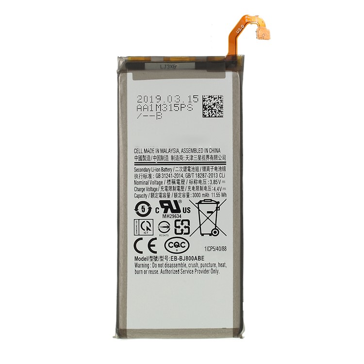 OEM 3.85V 3000mAh EB-BJ800ABE Li-ion Battery for Samsung Galaxy J8 (J810/2018)-1