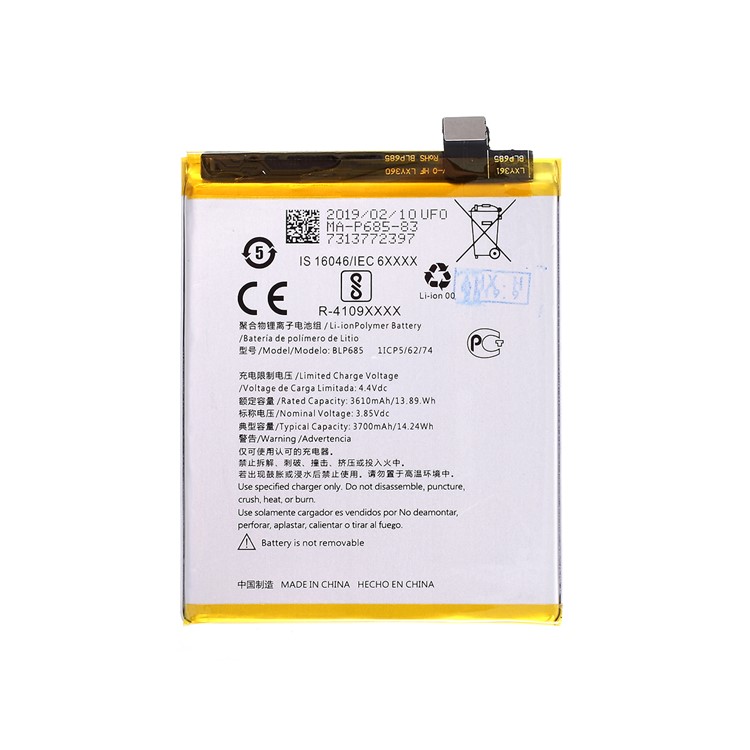 OEM 3700mAh 3.85V BLP685 Li-Polymer Battery Replacement for OnePlus 6T-1