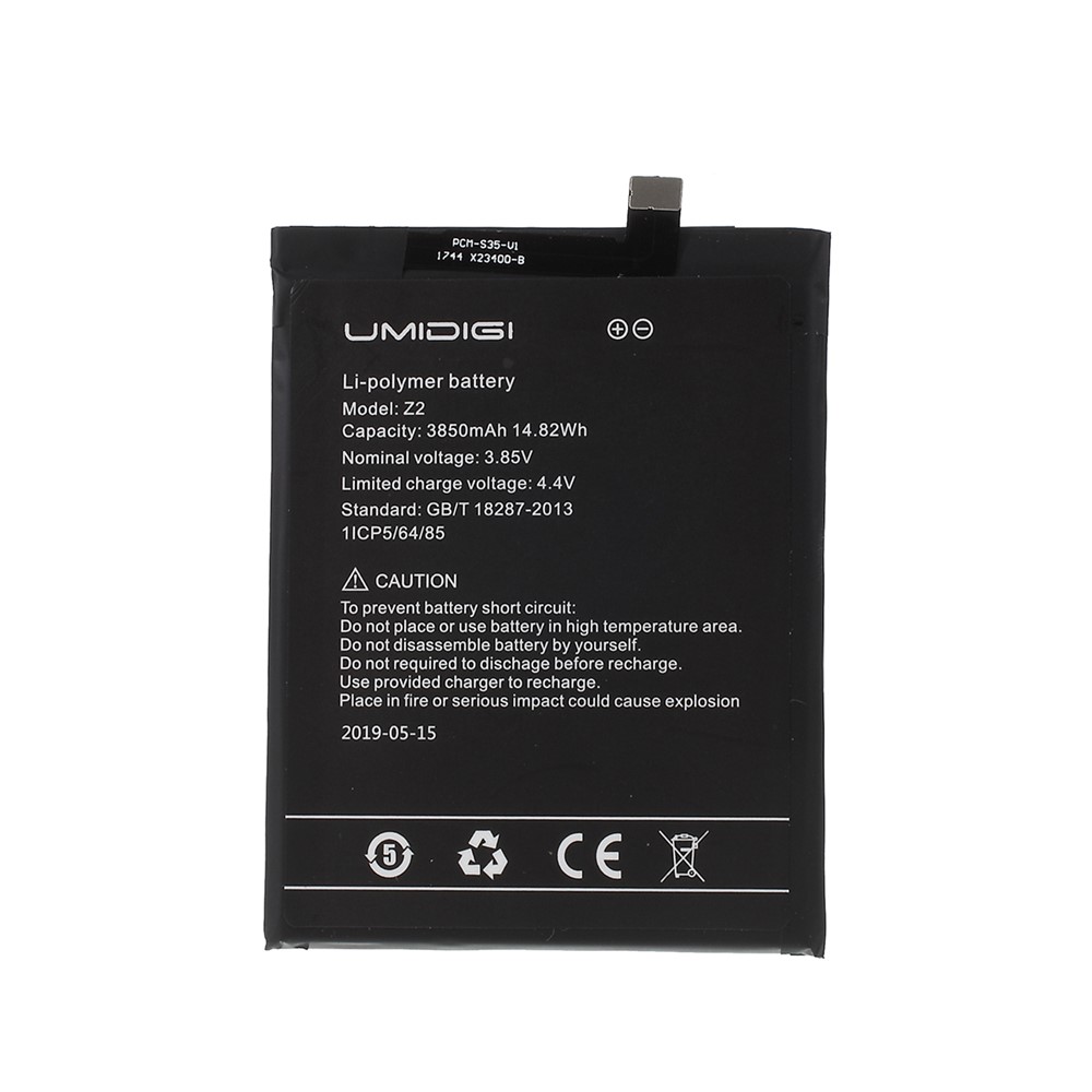 Removable Li-ion Battery for UMIDIGI Z2 (3850mAh)-2