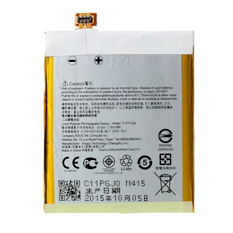 OEM 2050mAh C11P1324 Li-polymer Battery Replacement for Asus Zenfone 5-1