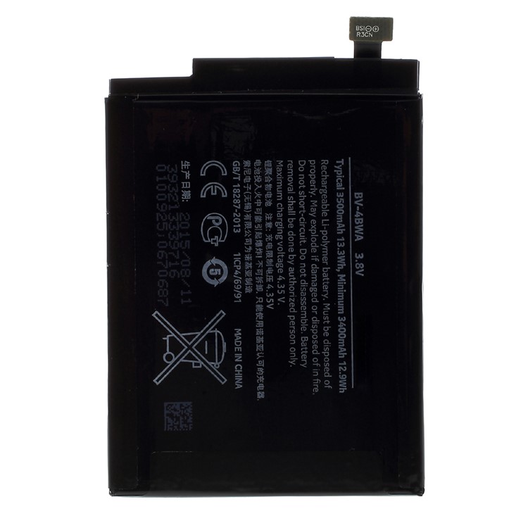 3500mAh OEM Li-polymer Battery Replacement for Nokia Lumia 1320-1