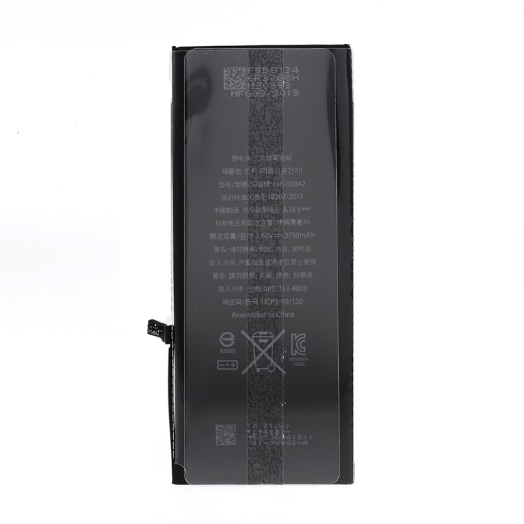 For Apple iPhone 6s Plus 5.5-inch 2750mAh 3.82V Li-ion Battery and Assembly Flex Cable-6