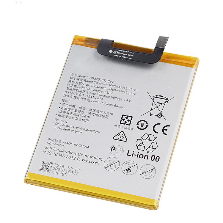 OEM HB376787ECW 3.7V 3500mAh Battery Repair Part for Huawei Honor V8-2