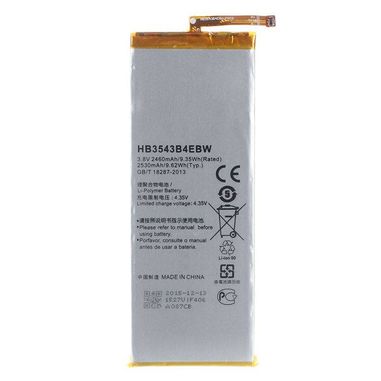 OEM HB3543B4EBW 2460mAh Battery for Huawei Ascend P7-1