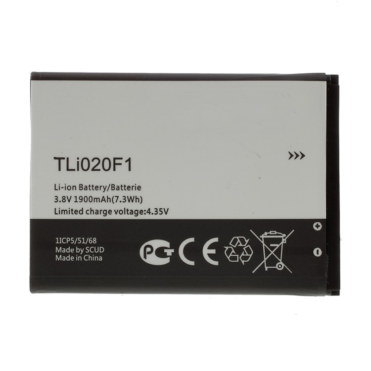 OEM TLi020F1 1900mAh Li-ion Battery for TCL J720T J726T J720 J728T-1
