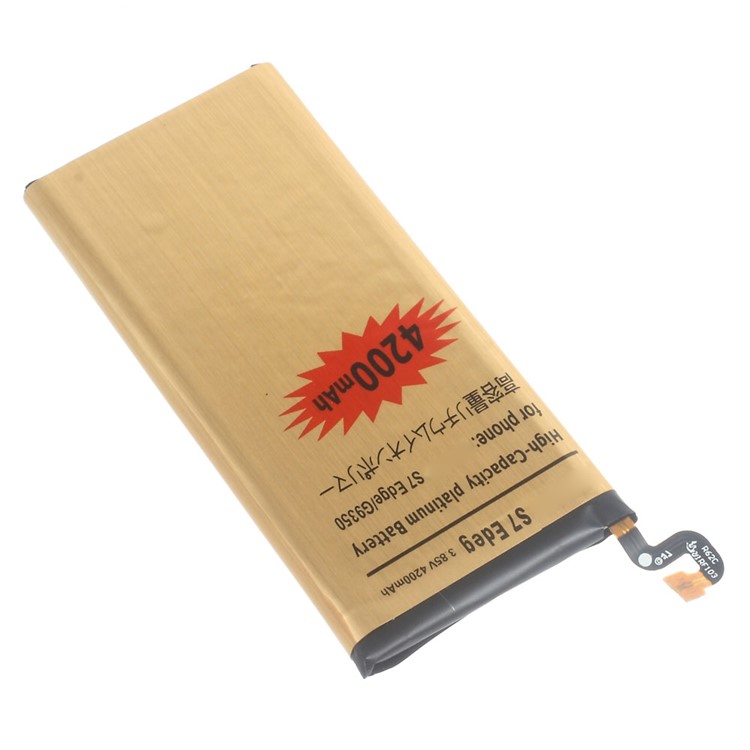 For Samsung Galaxy S7 edge G935 Gold Color Li-polymer Battery Replacement 4200mAh 3.85mAh-3