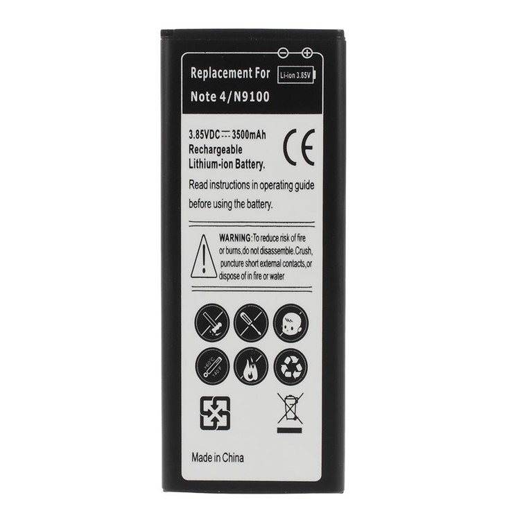 3500mAh NFC Lithium-ion Battery Replacement for Samsung Galaxy Note 4 N910-1