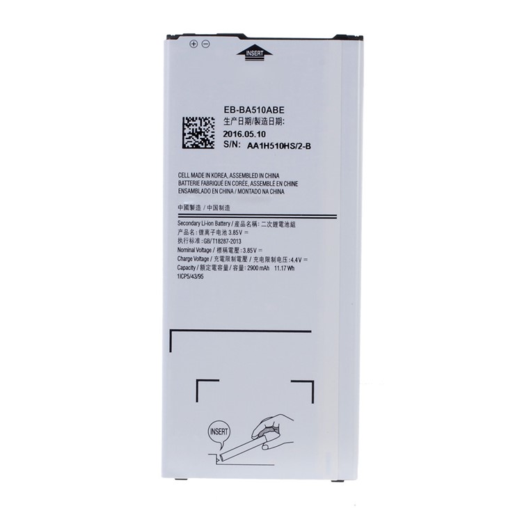 OEM 2900mAh EB-BA510ABE Battery for Samsung Galaxy A5 SM-A510F (2016)-2