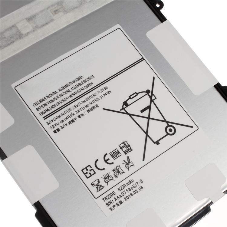 8220mAh OEM T8220E Li-ion Battery Replacement for Samsung Galaxy Note 10.1 SM-P600 P601 P605-4