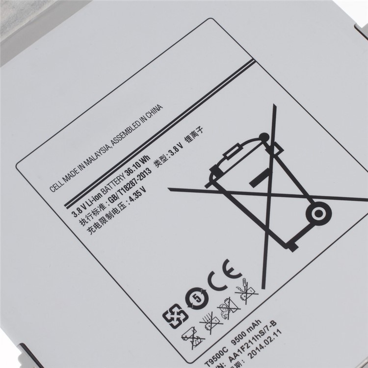 9500mAh OEM T9500C Li-ion Battery Replacement for Samsung Galaxy Note Pro 12.2 P900-4