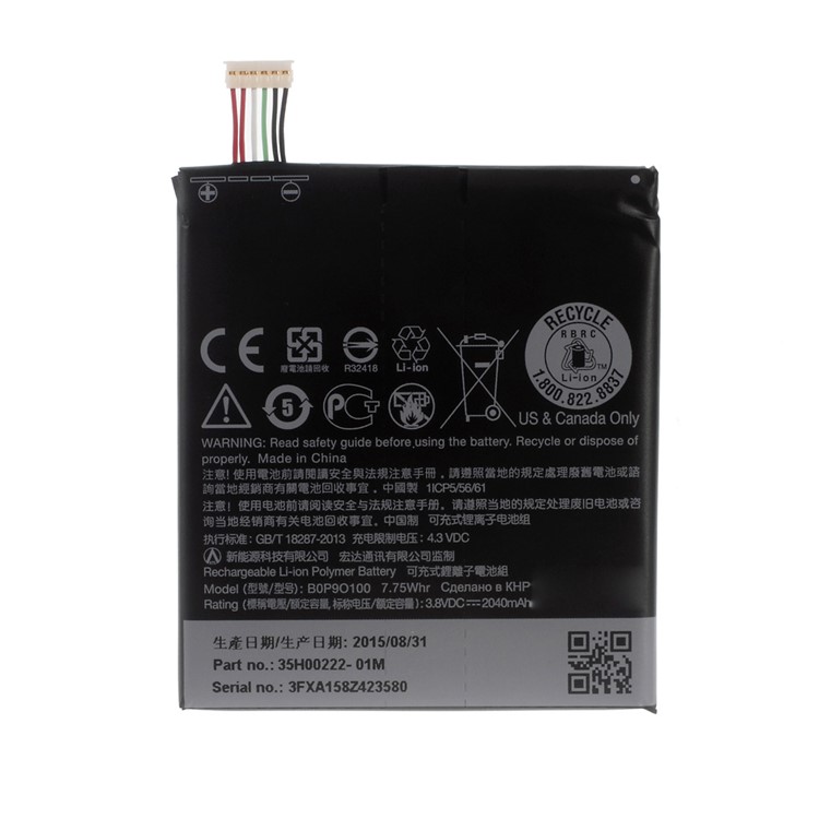 For HTC Desire 610 2040mAh OEM Li-ion Battery Replacement B0P9O100-1