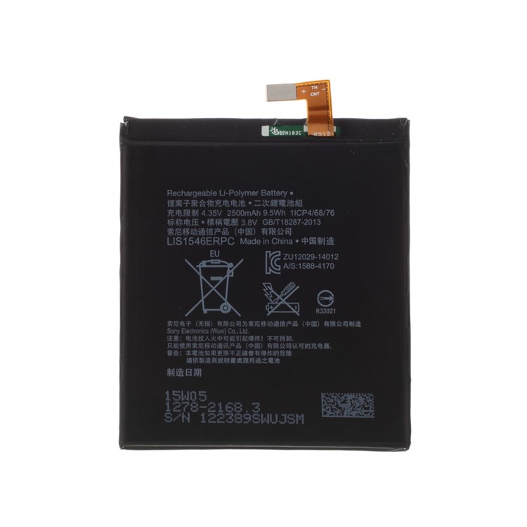 OEM LIS1546ERPC 2500mAh Li-Polymer Battery for Sony Xperia C3 / T3 D5102 D5103 D5106-1