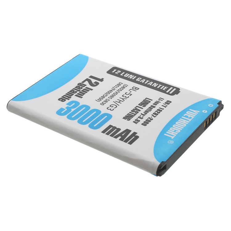 YUETHOUGHT 3000mAh Li-ion Battery Replacement for LG G3 D850 D855 LS990-3