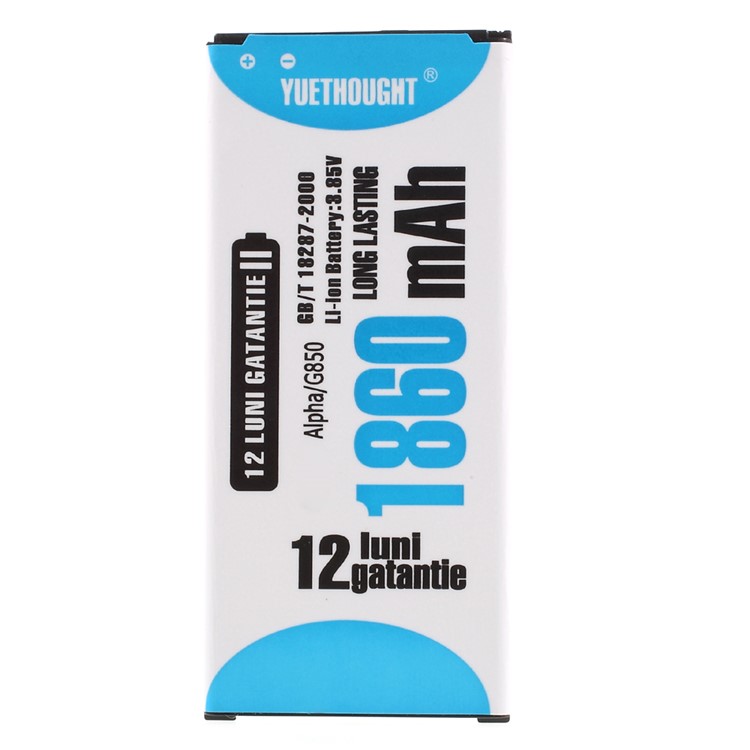 YUETHOUGHT 1860mAh Li-ion Battery Replacement for Samsung Galaxy Alpha SM-G850-1