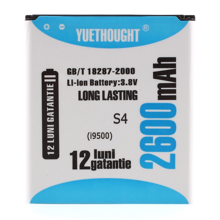 YUETHOUGHT 2600mAh Li-ion Battery for Samsung Galaxy S4 IV I9500 I9502 I9505-1