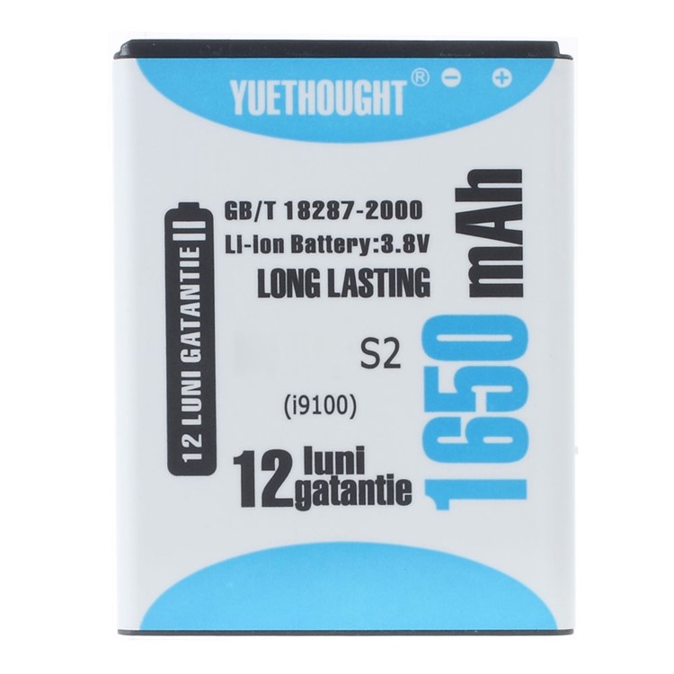 YUETHOUGHT 1650mAh Li-ion Battery for Samsung Galaxy S2 II I9100-1