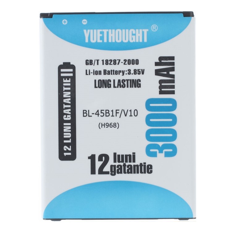 YUETHOUGHT for LG V10 BL-45B1F Li-ion Battery 3000mAh 3.85V-1