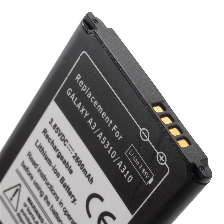 2600mAh Lithium-ion Battery Replacement for Samsung Galaxy A3 (2016) A310 / A5310-4