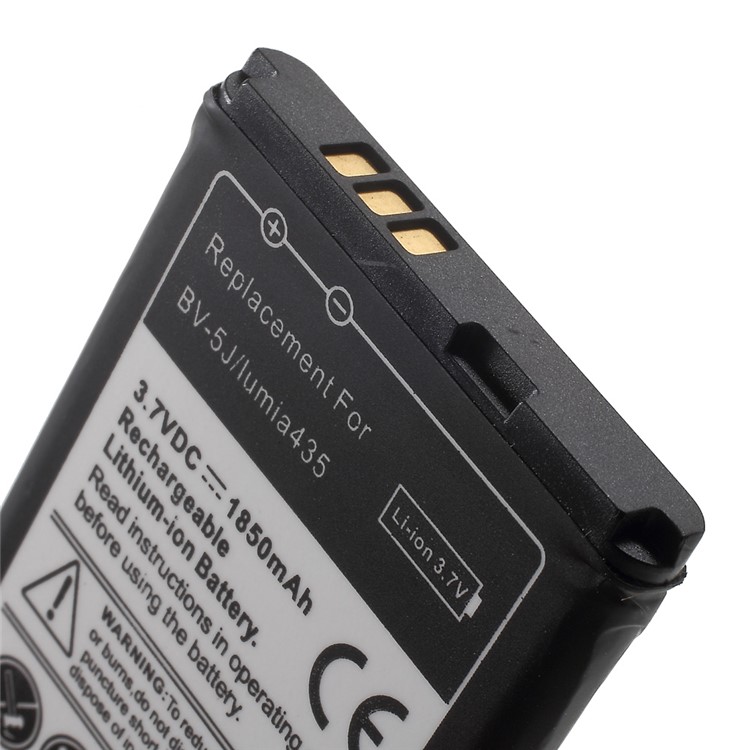 BV-5J 1850mAh Rechargeable Lithium-ion Battery for Microsoft Lumia 435 / 435 Dual SIM-4