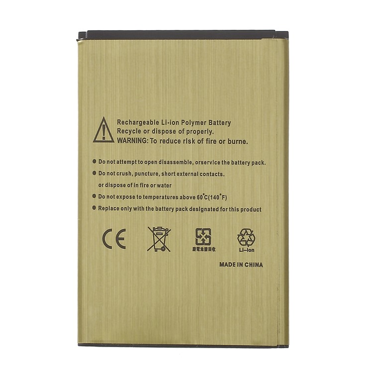 2450mAh BN-06 Rechargeable Li-Polymer Gold Battery for Microsoft Lumia 430 Dual SIM-2