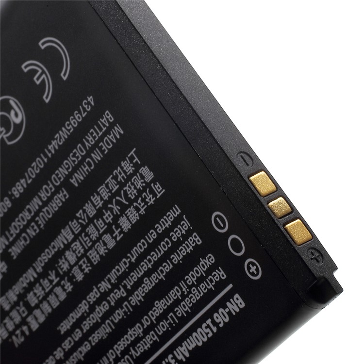 1500mAh BN-06 Rechargeable Lithium-ion Battery for Microsoft Lumia 430 Dual SIM-4