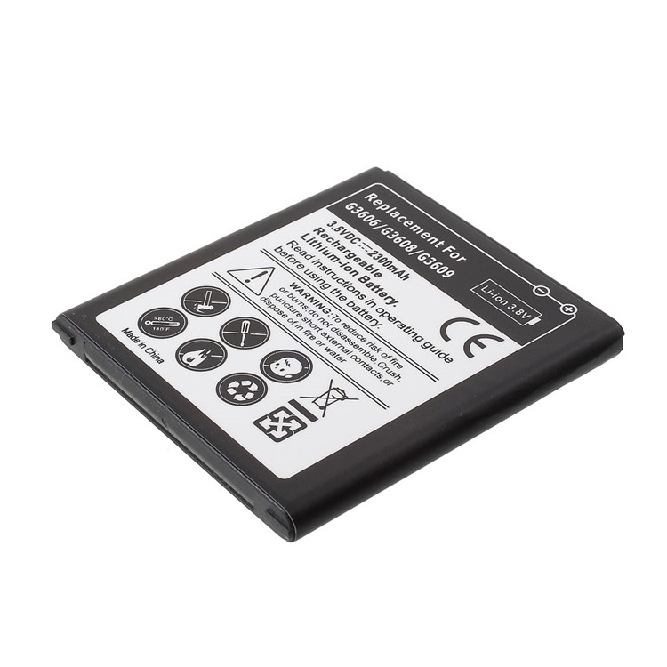 2300mAh Rechargeable Li-ion Battery Replacement for Samsung Galaxy Core Prime SM-G360 G3606 G3608 G3609-3