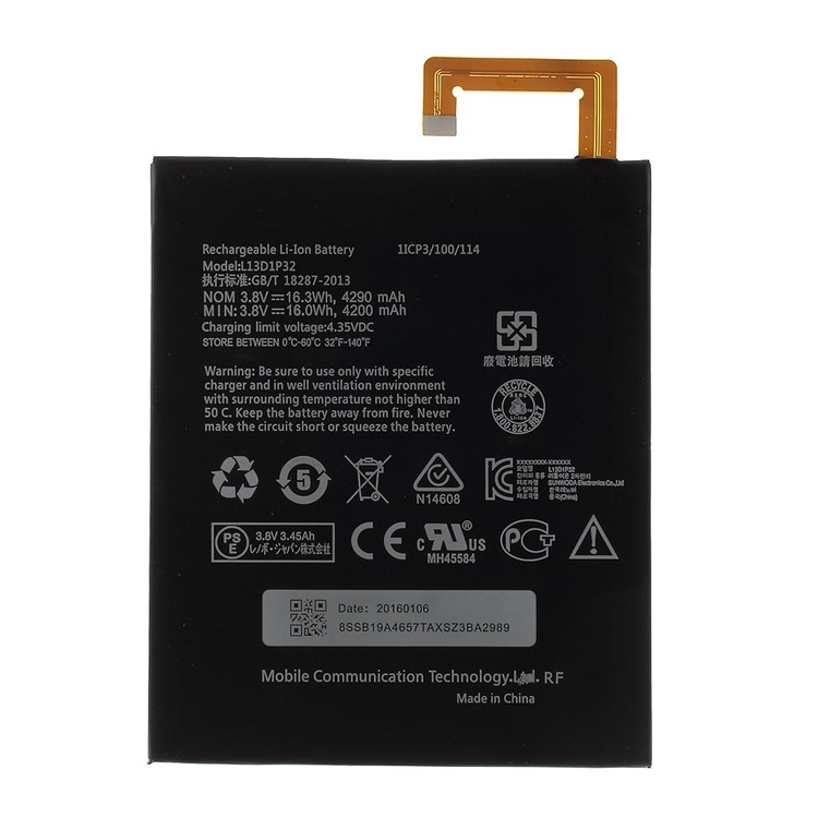 OEM L13D1P32 Li-ion Battery 4200mAh for Lenovo Ideapad A8-50 A5500-1