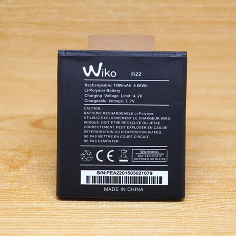 1800mAh Li-ion Battery Replacement for Wiko Fizz-2