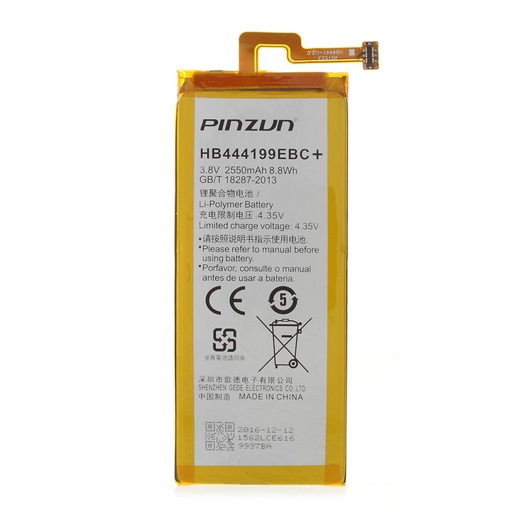 PINZUN HB444199EBC+ 3.8V 2550mAh Li-polymer Battery Part for Huawei Honor 4C (ATL Battery Cell)-2