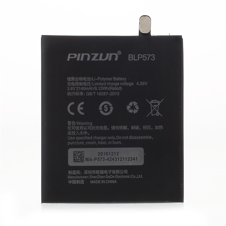 PINZUN BLP573 2900mAh Li-polymer Battery for Oppo N1 mini N5117 R6007 (ATL Battery Cell)-2