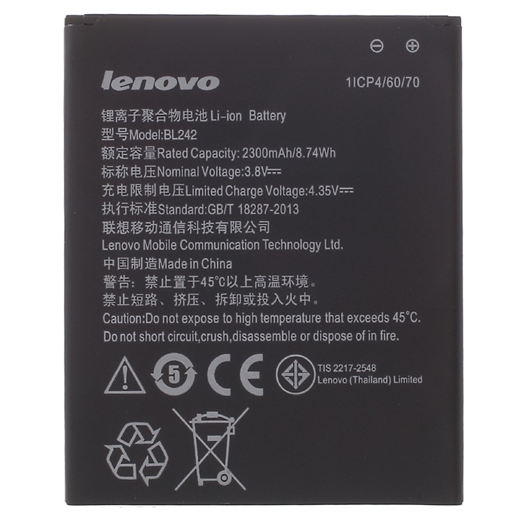 OEM 2300mAh Li-ion BL242 Battery Replacement for Lenovo K3 Music Lemon / A3860 A3580 A3900-1