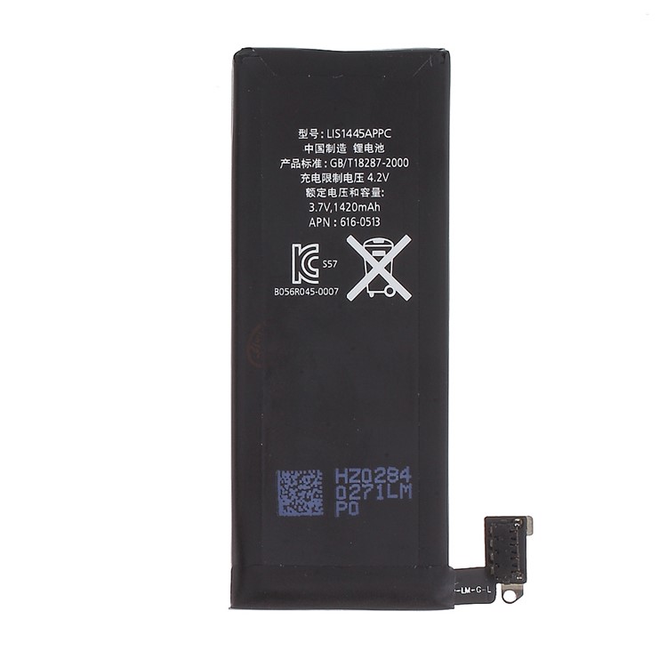For iPhone 4 Replacement Li-ion Battery 3.7V 1420mAh (Without Logo)-1
