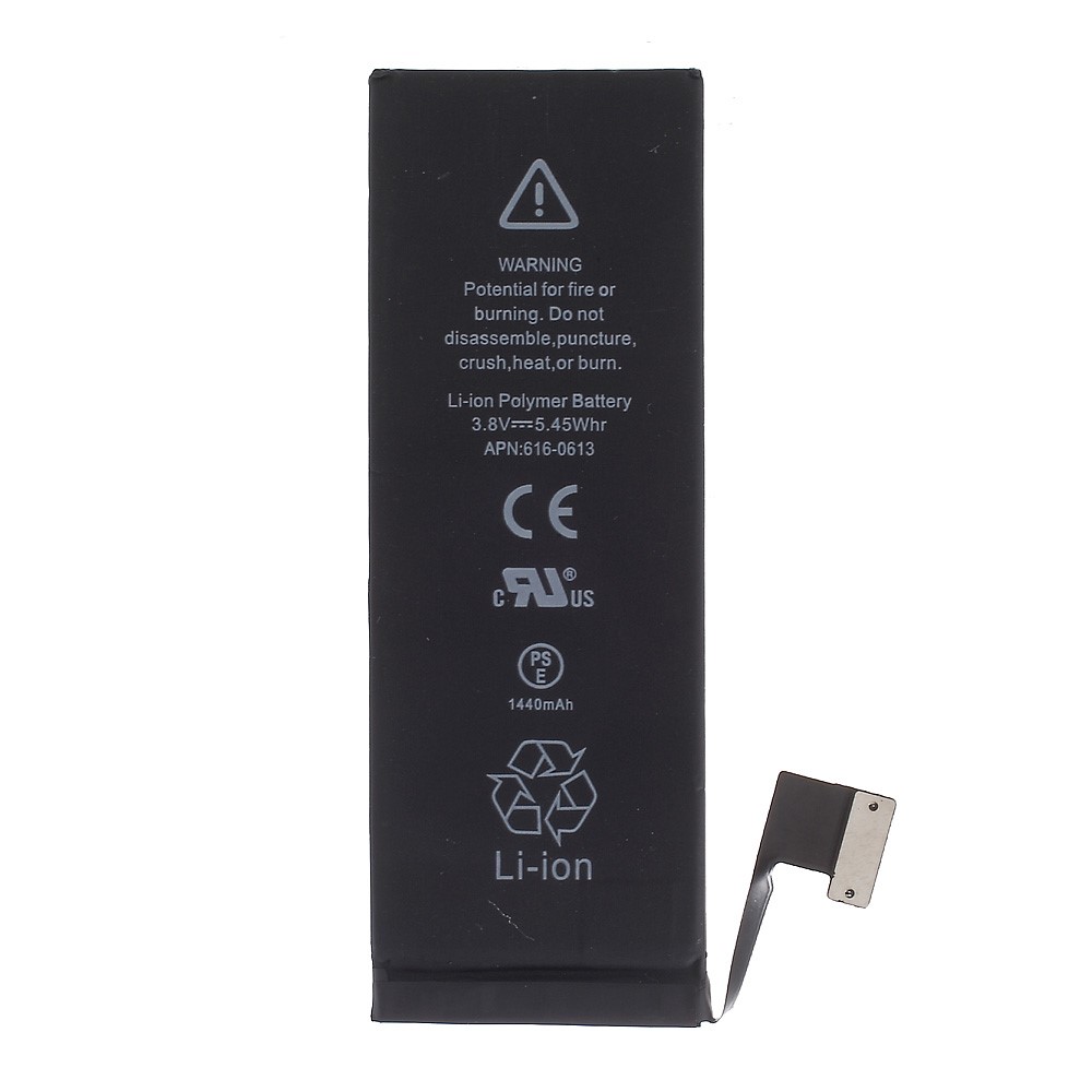 3.8V 1440mAh Li-ion Battery Spare Part for iPhone 5 (Without Logo)-2